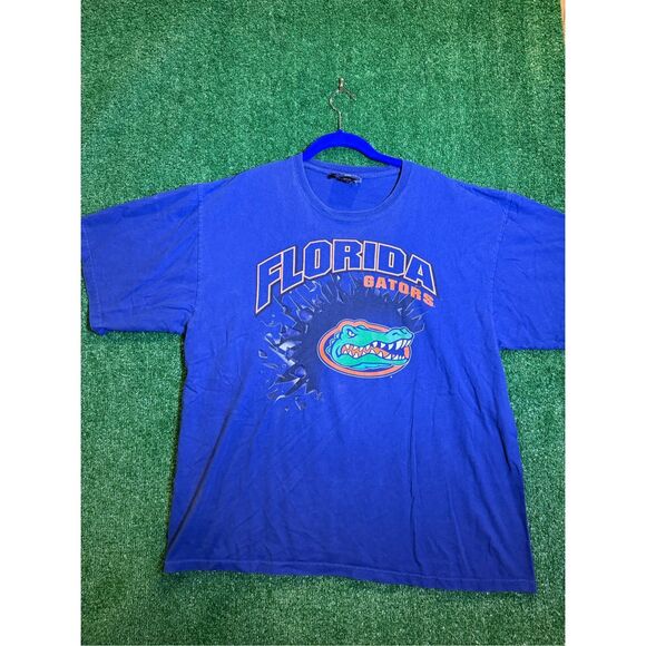 Vintage 90s Y2K University of Florida gators 3D‎ breakthrough T-shirt Blue - Picture 1 of 8
